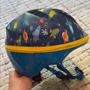 Kids Space-Themed Blue Helmet